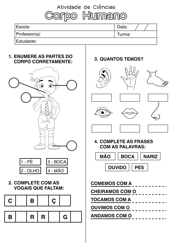 Desenho de Alfabetização para imprimir