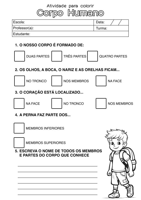 Desenho de Alfabetização para imprimir