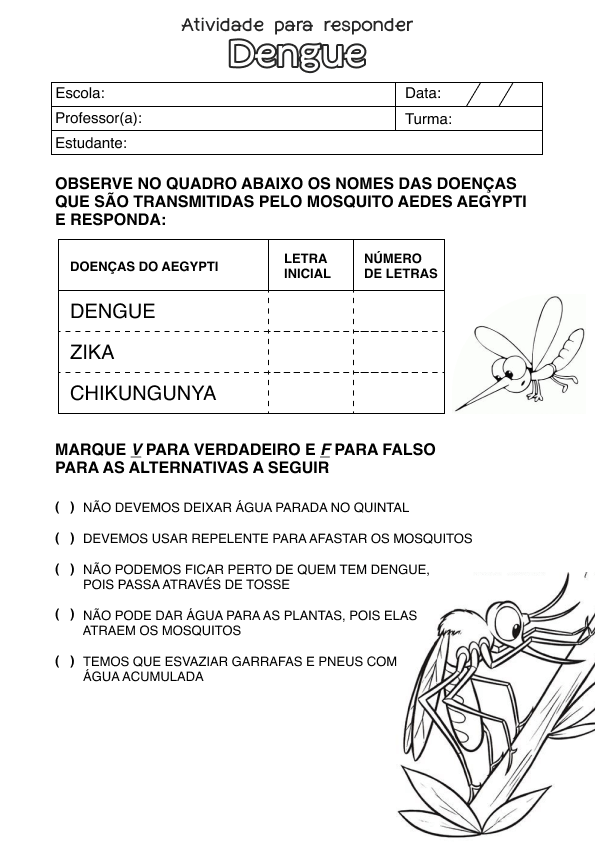 Desenho de Alfabetização para imprimir