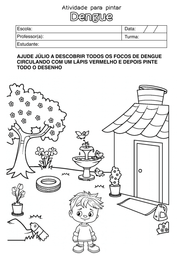 Desenho de Alfabetização para imprimir