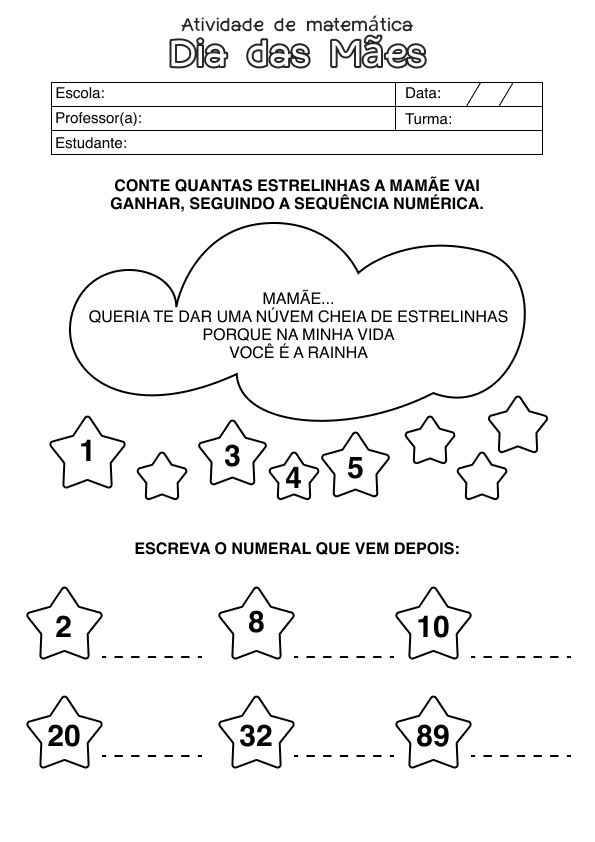 Desenho de Alfabetização para imprimir