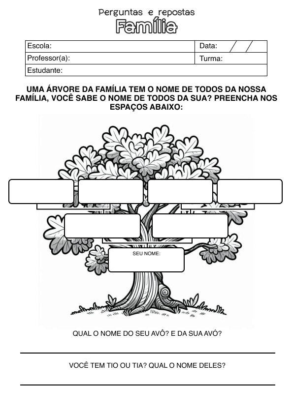 Desenho de Alfabetização para imprimir