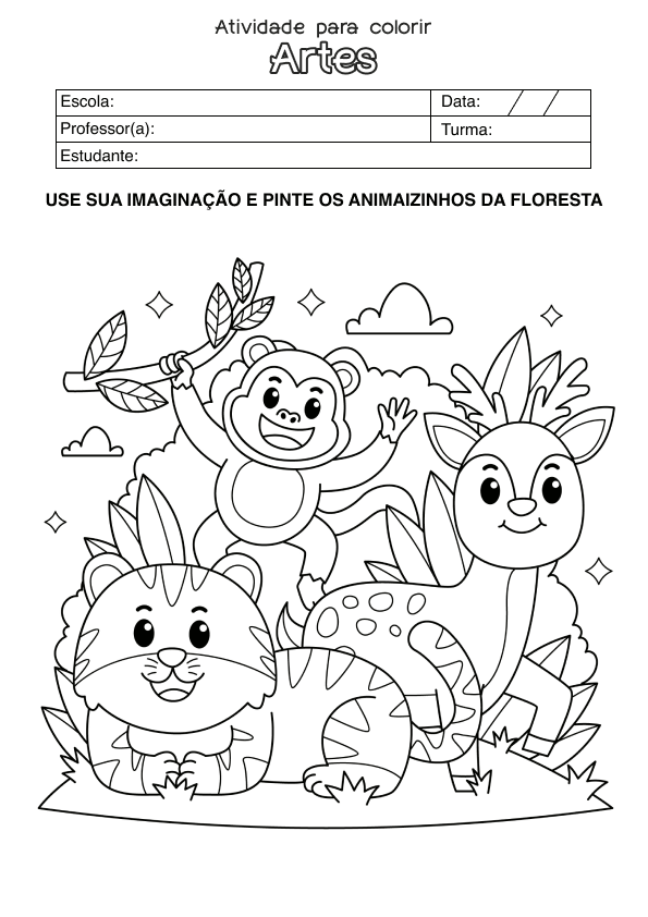 Alfabetização para Colorir e Imprimir