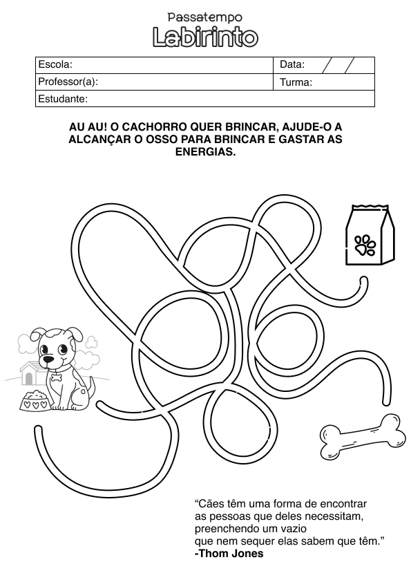 Desenho de Alfabetização para imprimir
