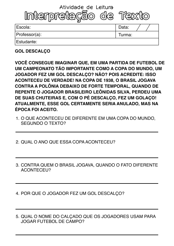 Desenho de Alfabetização para imprimir