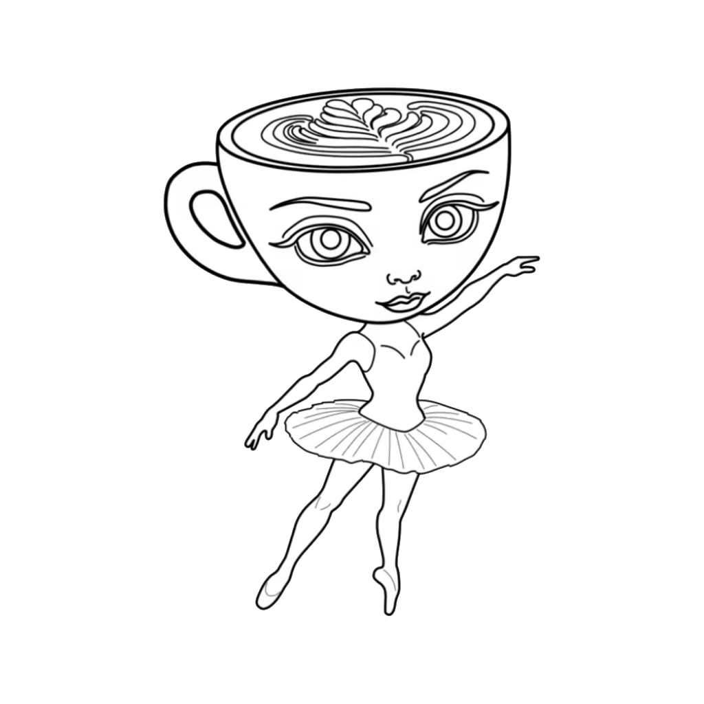 Desenho de Ballerina Cappuccina para imprimir