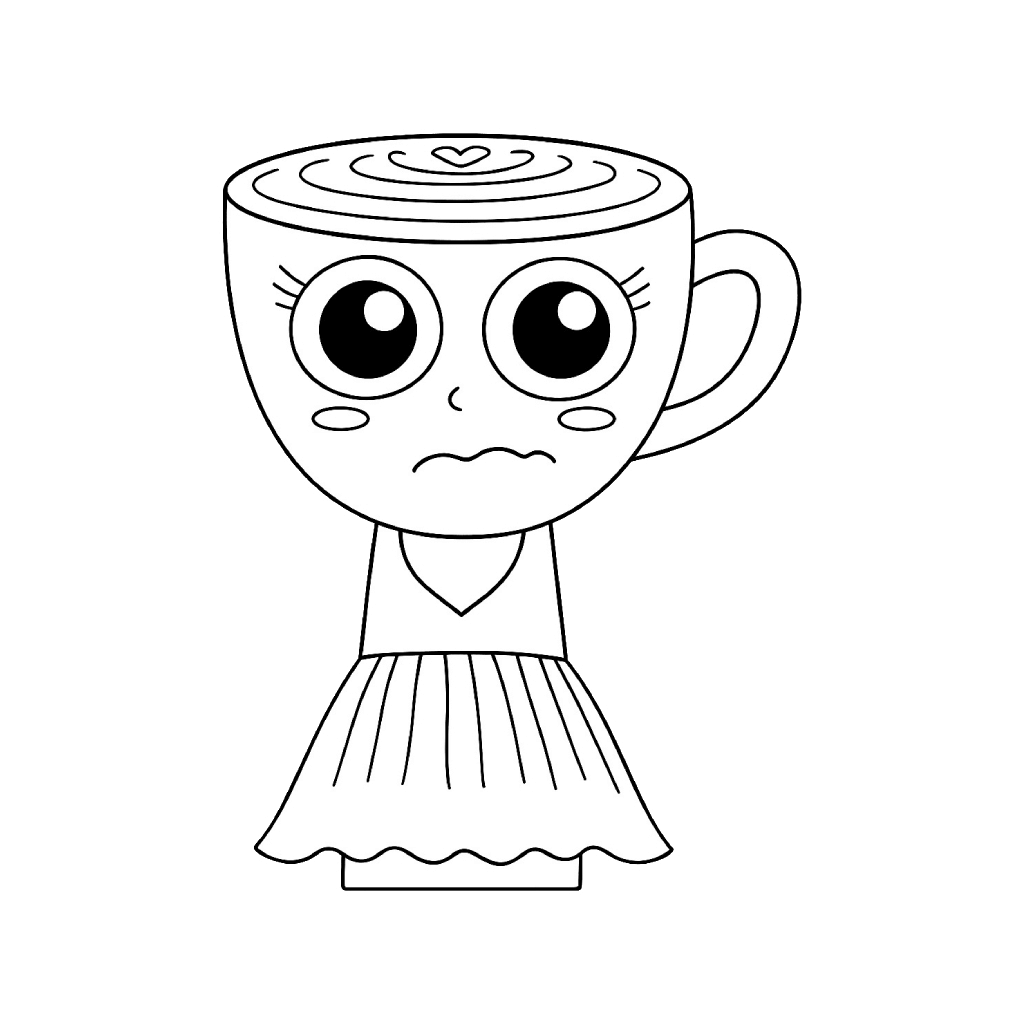 Desenho de Ballerina Cappuccina para imprimir