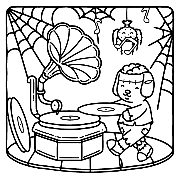 Desenho de Browmies Boo-tiful World para imprimir
