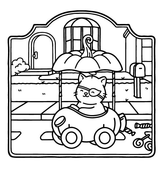Desenho de Browmies Boo-tiful World para imprimir