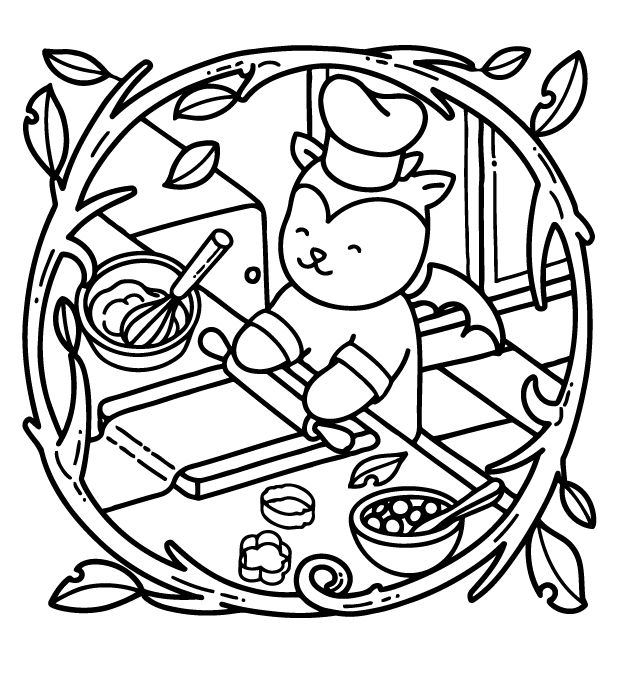 Desenho de Browmies Boo-tiful World para imprimir