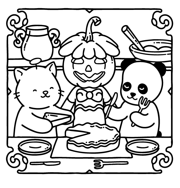 Desenho de Browmies Boo-tiful World para imprimir