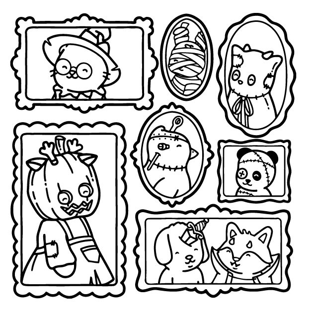 Desenho de Browmies Boo-tiful World para imprimir