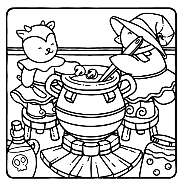 Desenho de Browmies Boo-tiful World para imprimir