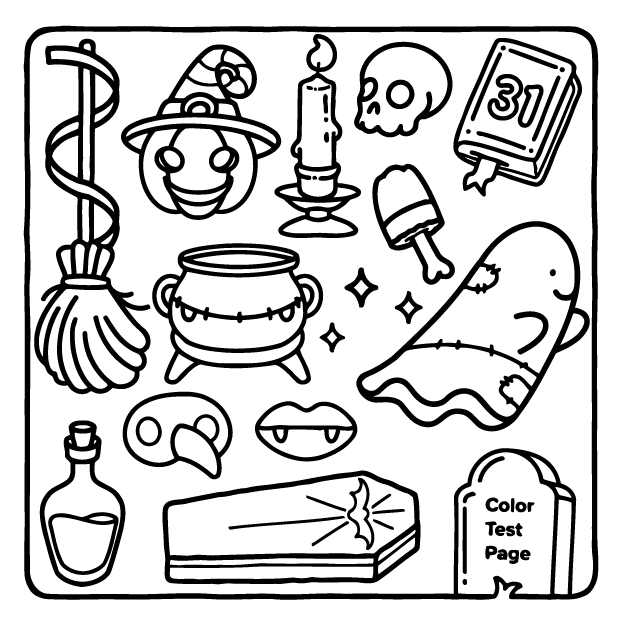 Desenho de Browmies Boo-tiful World para imprimir
