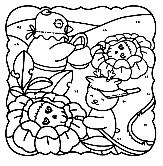 Desenho de Browmies Boo-tiful World para imprimir