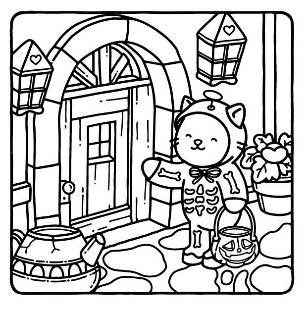 Desenho de Browmies Boo-tiful World para imprimir