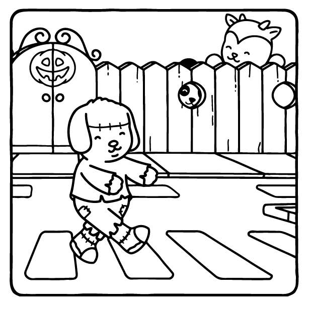 Desenho de Browmies Boo-tiful World para imprimir
