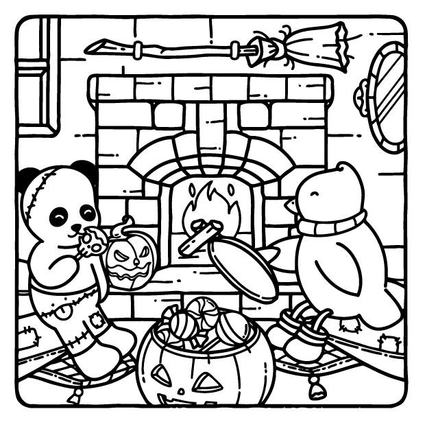 Desenho de Browmies Boo-tiful World para imprimir
