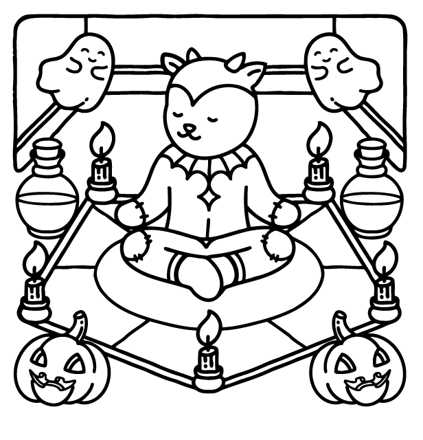 Desenho de Browmies Boo-tiful World para imprimir