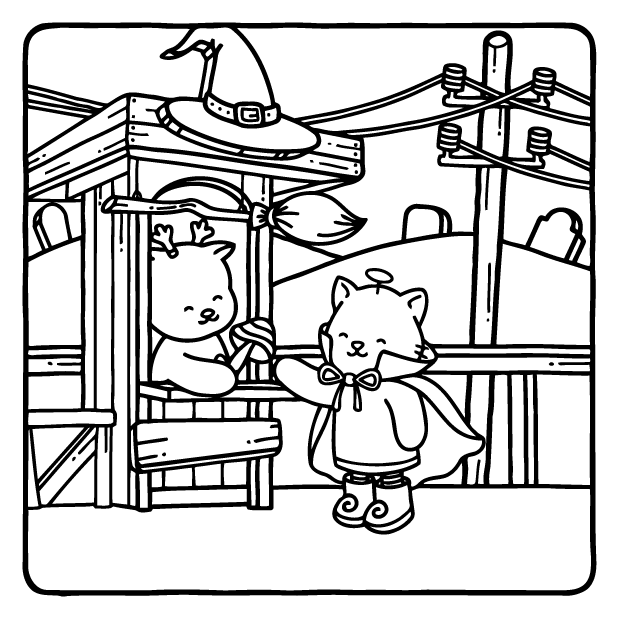 Desenho de Browmies Boo-tiful World para imprimir