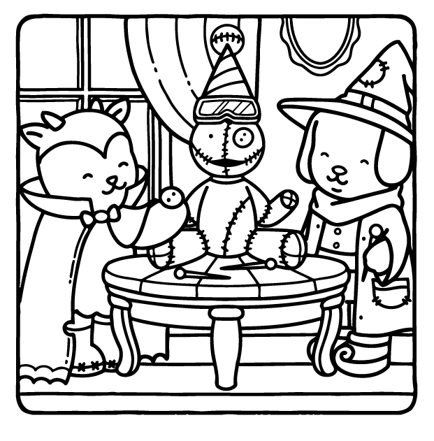 Desenho de Browmies Boo-tiful World para imprimir