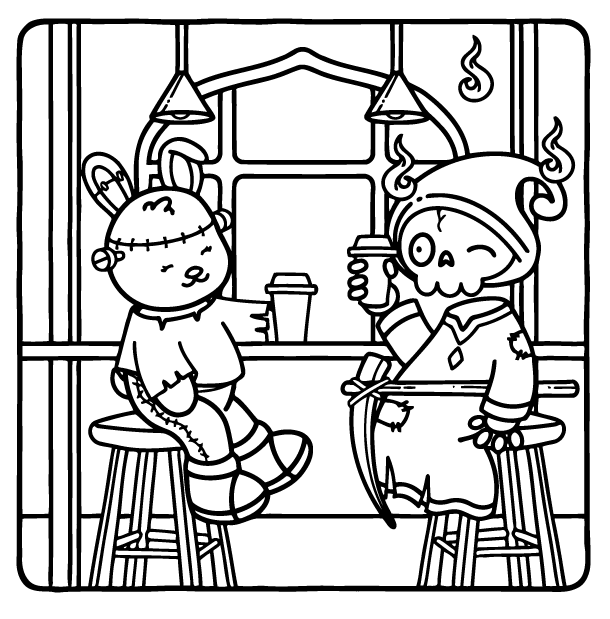 Desenho de Browmies Boo-tiful World para imprimir