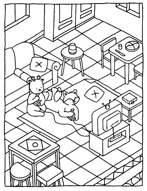 Desenho de Browmies A Journey of Calmness para imprimir