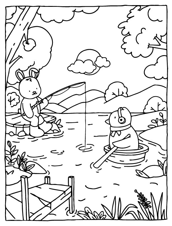 Desenho de Browmies A Journey of Calmness para imprimir