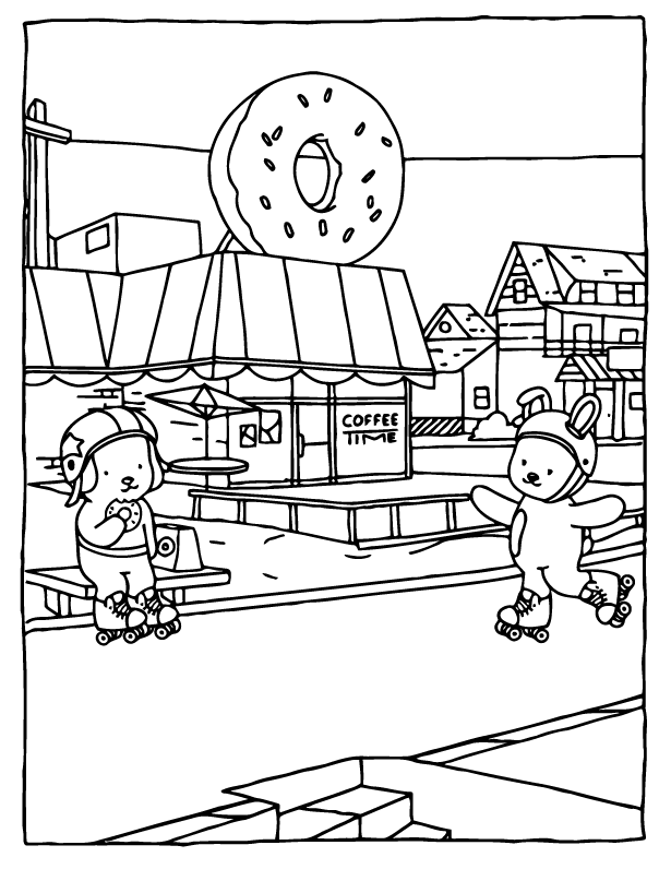 Desenho de Browmies A Journey of Calmness para imprimir
