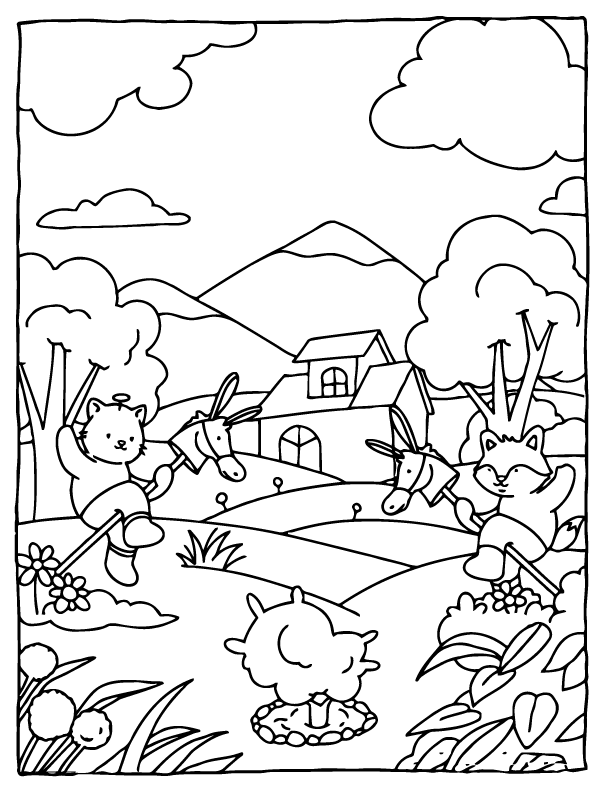 Desenho de Browmies A Journey of Calmness para imprimir