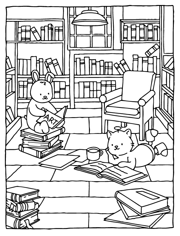 Desenho de Browmies A Journey of Calmness para imprimir