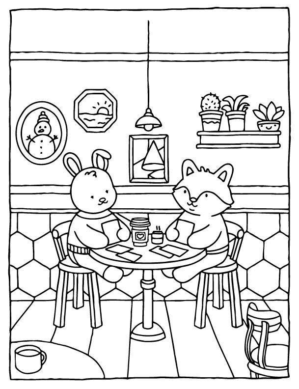 Desenho de Browmies A Journey of Calmness para imprimir