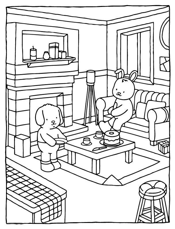 Desenho de Browmies A Journey of Calmness para imprimir