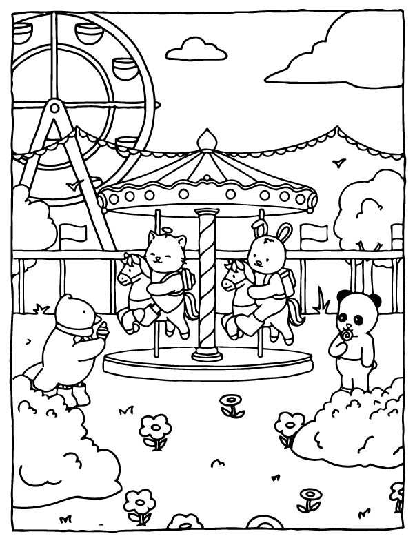 Desenho de Browmies A Journey of Calmness para imprimir