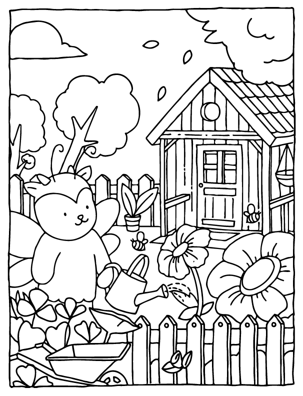 Desenho de Browmies A Journey of Calmness para imprimir