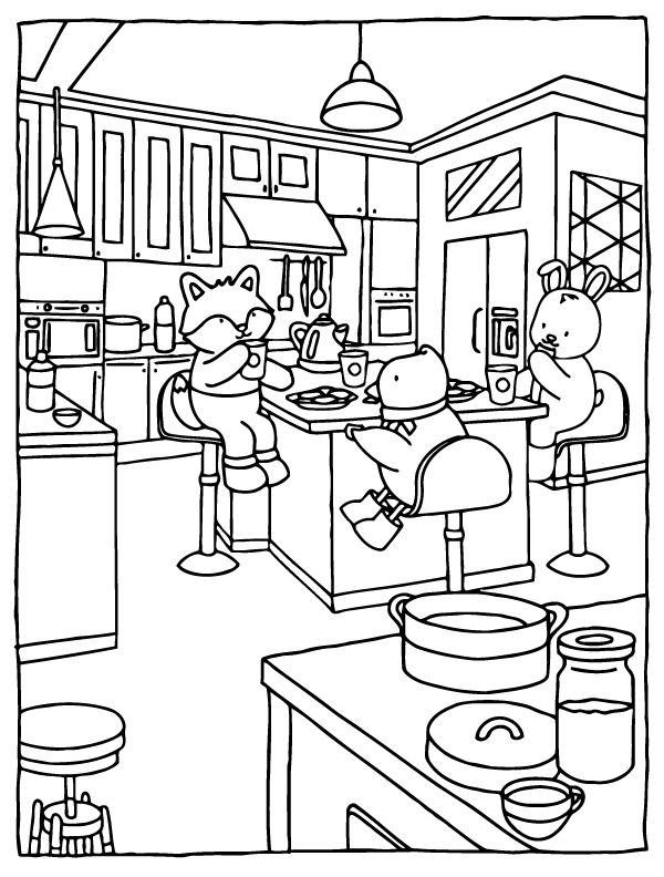 Desenho de Browmies A Journey of Calmness para imprimir