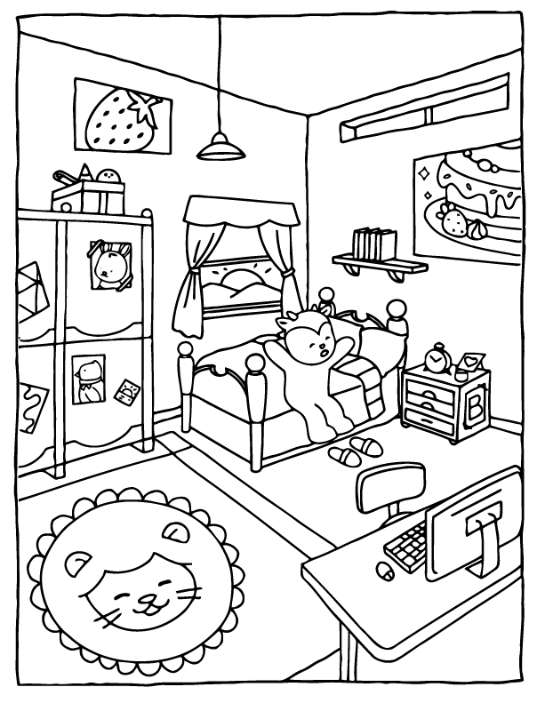 Desenho de Browmies A Journey of Calmness para imprimir