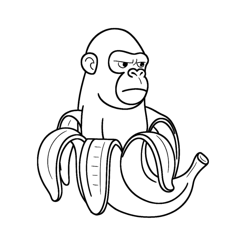 Desenho de Chimpanzini Bananini para imprimir