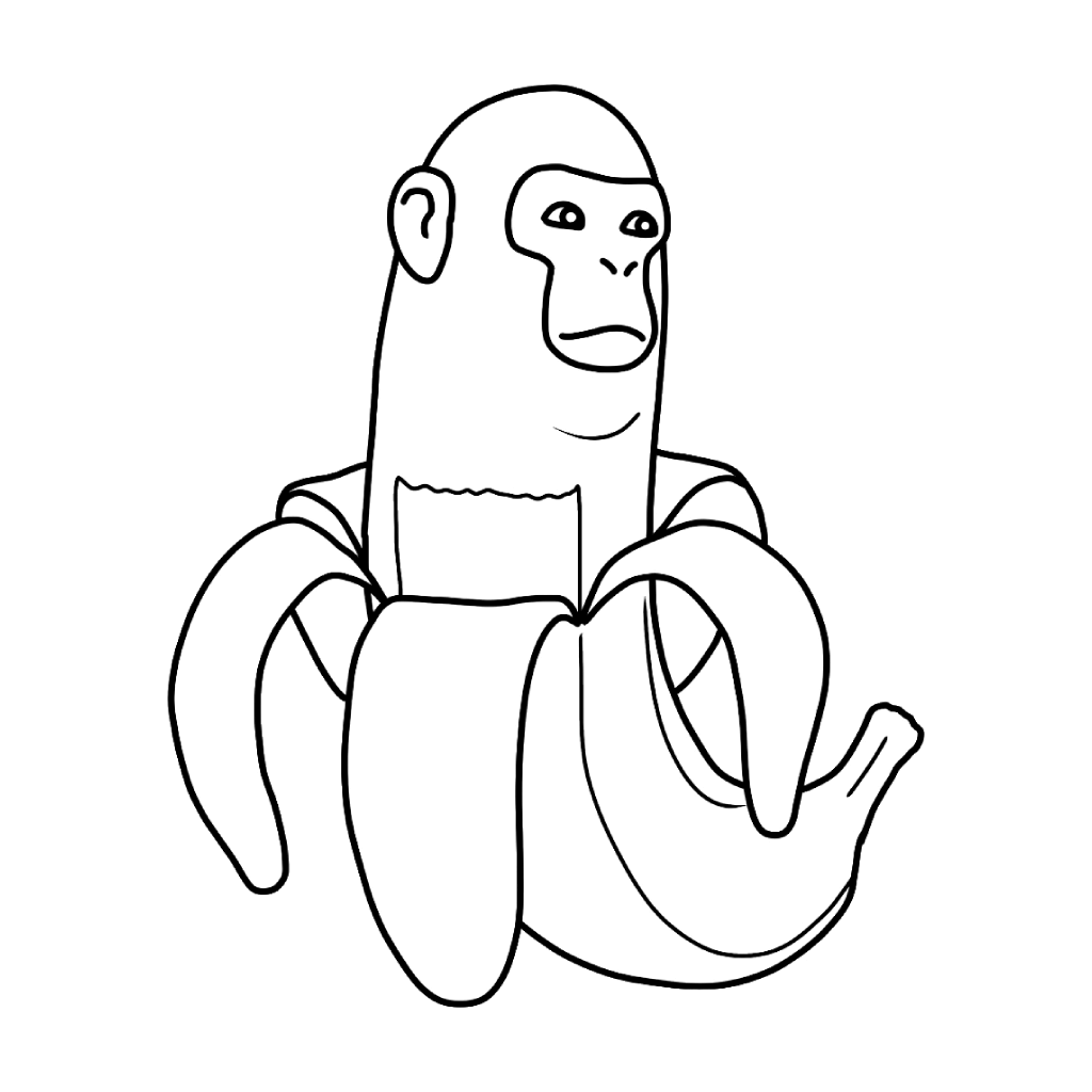 Desenho de Chimpanzini Bananini para imprimir