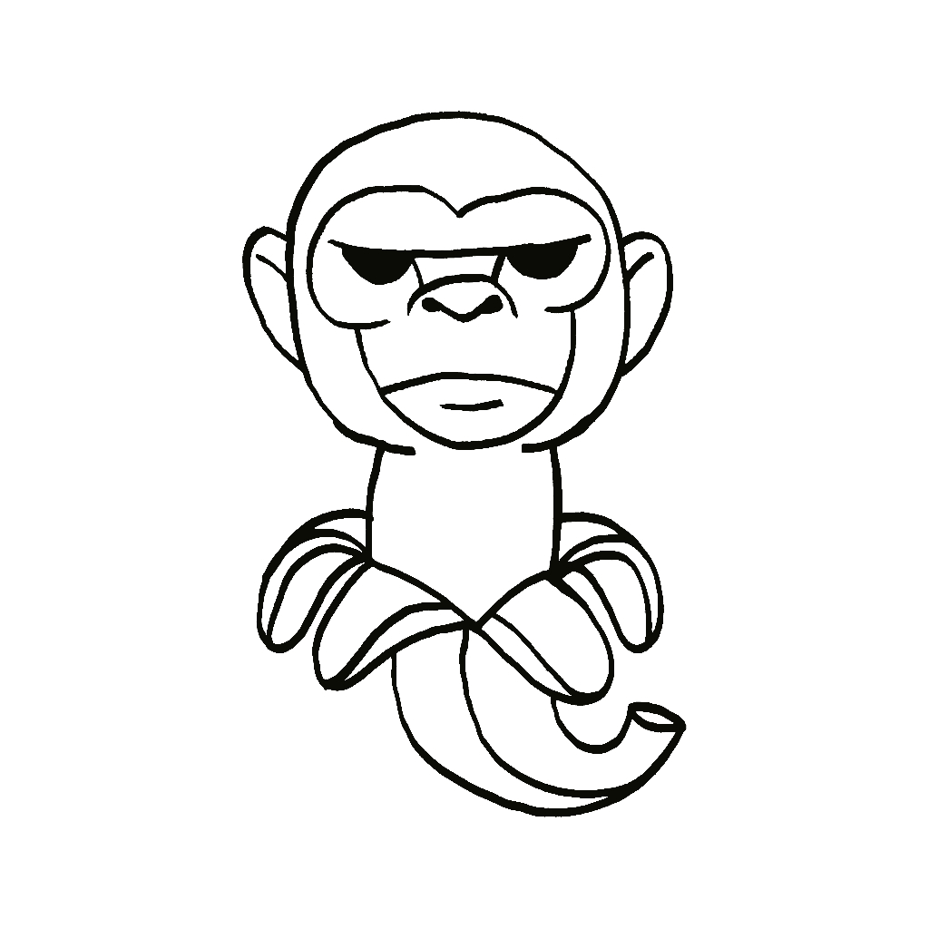 Desenho de Chimpanzini Bananini para imprimir