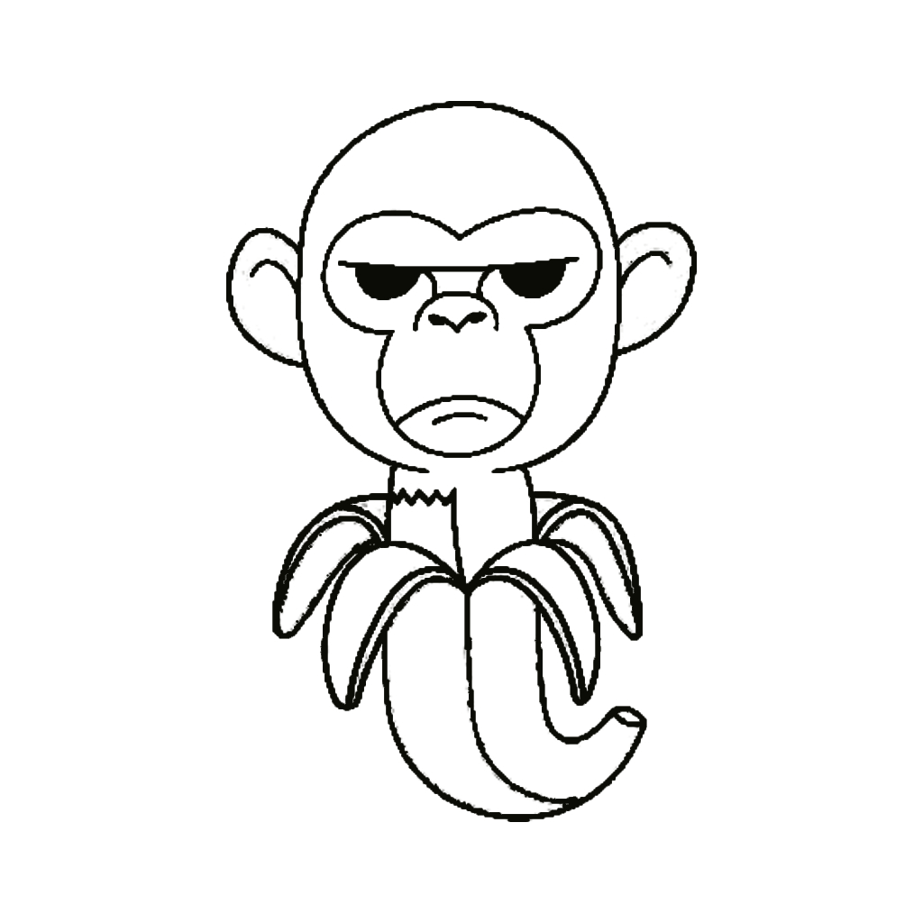 Desenho de Chimpanzini Bananini para imprimir