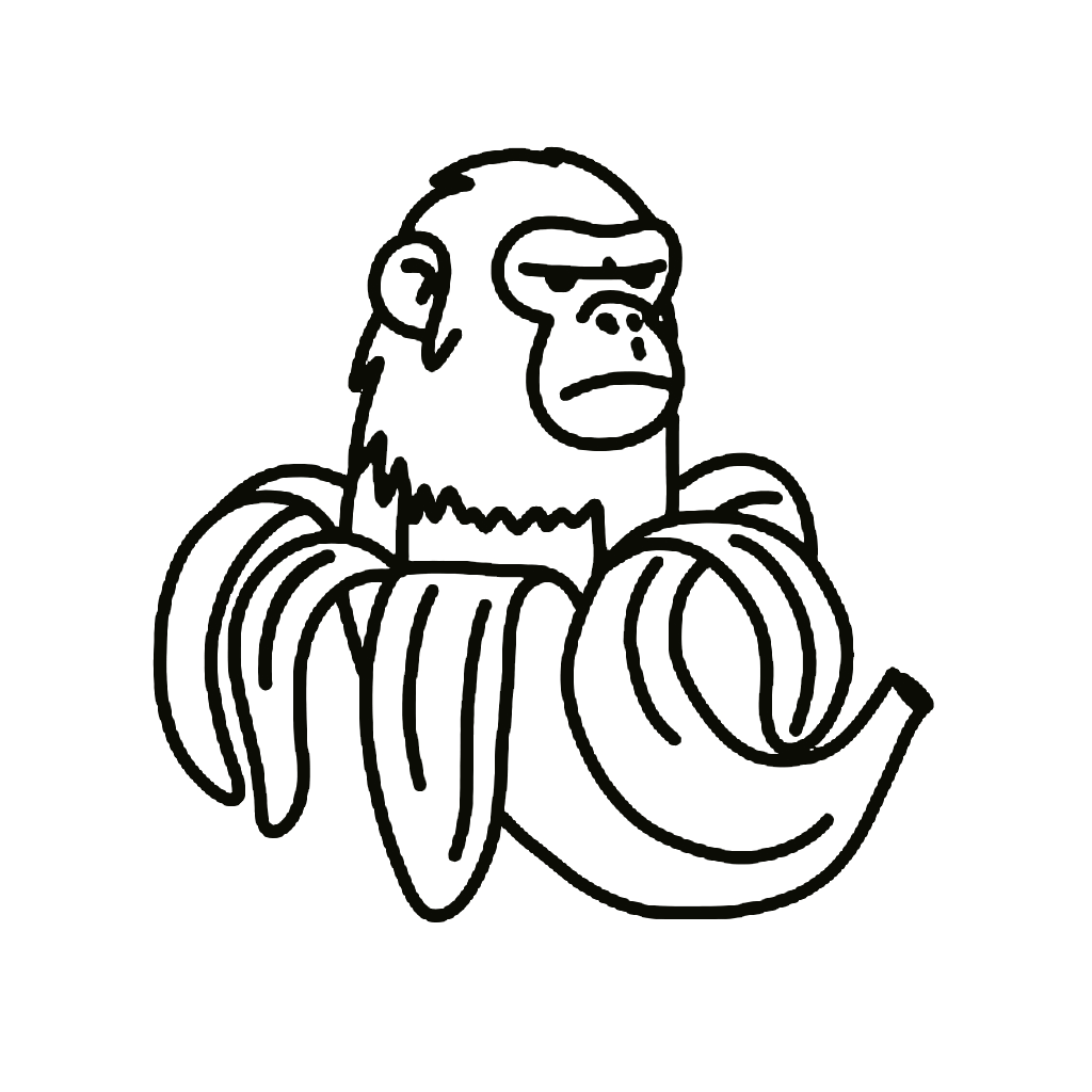 Desenho de Chimpanzini Bananini para imprimir