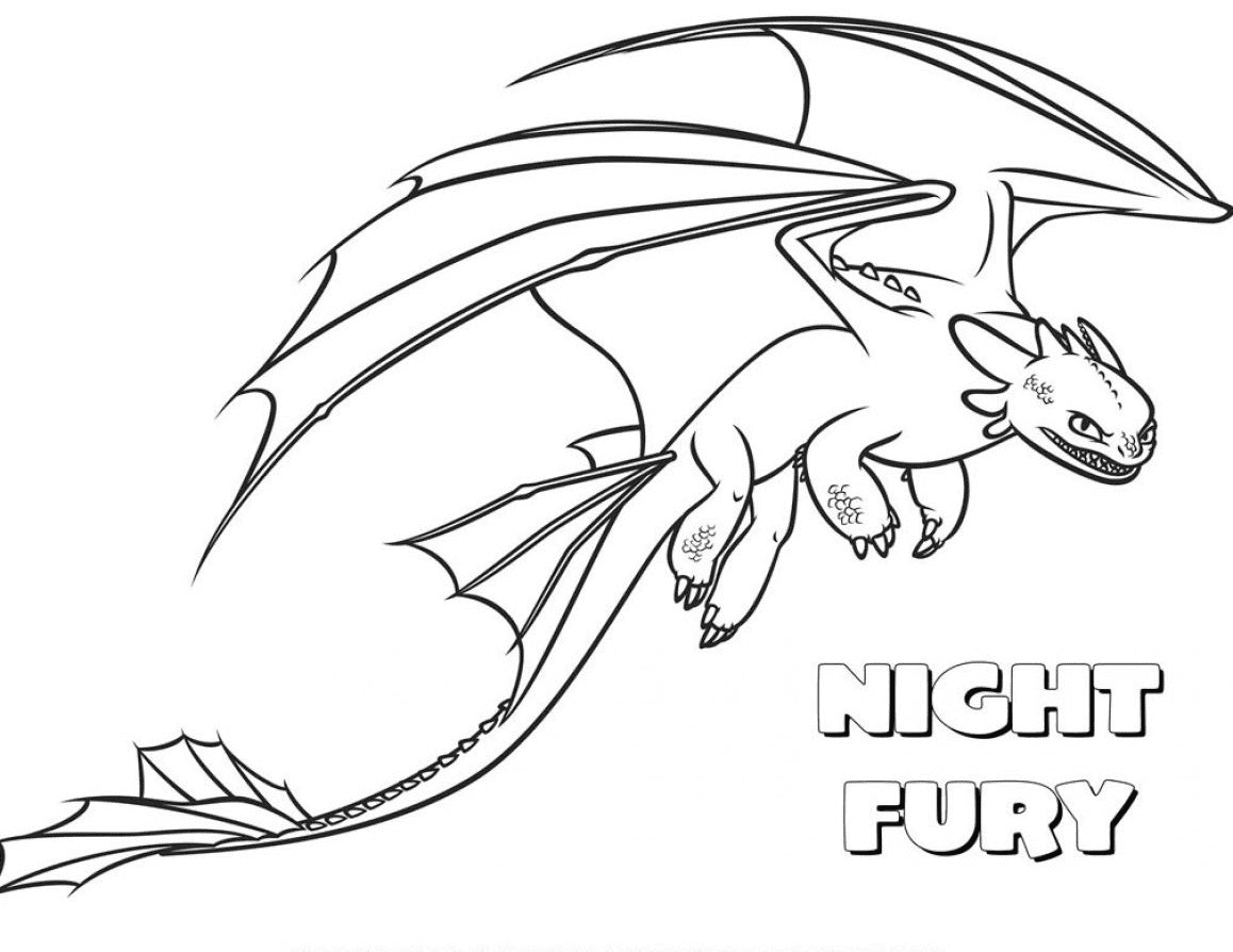 Desenho de Como Treinar o Seu Dragão para imprimir