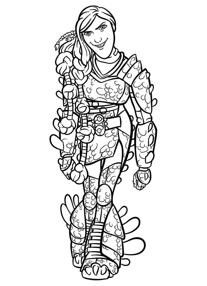 Desenho de Como Treinar o Seu Dragão para imprimir