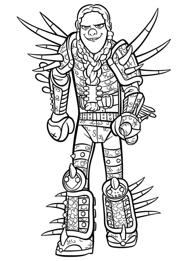 Desenho de Como Treinar o Seu Dragão para imprimir