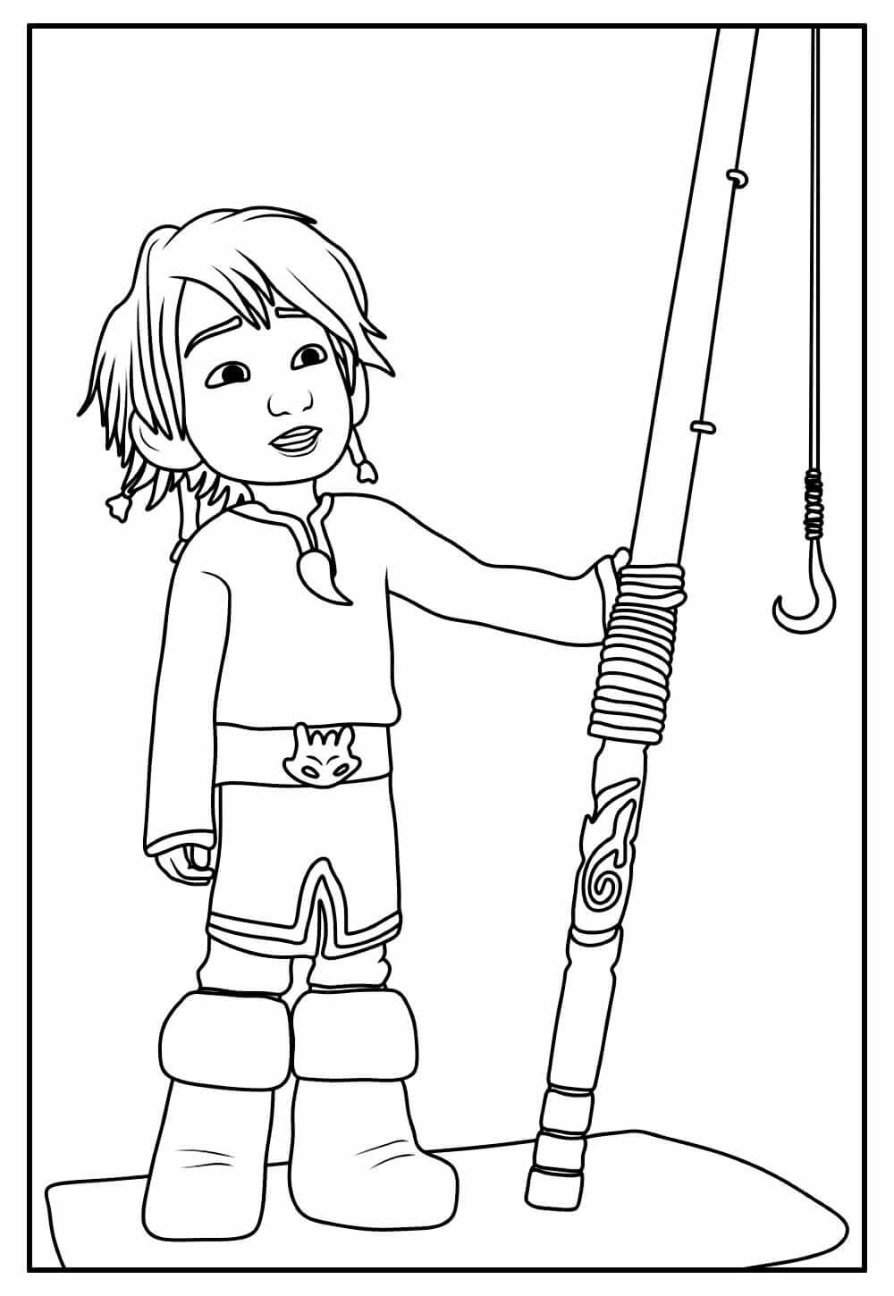 Desenho de Como Treinar o Seu Dragão para imprimir