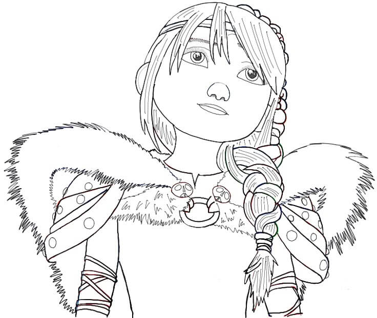 Desenho de Como Treinar o Seu Dragão para imprimir