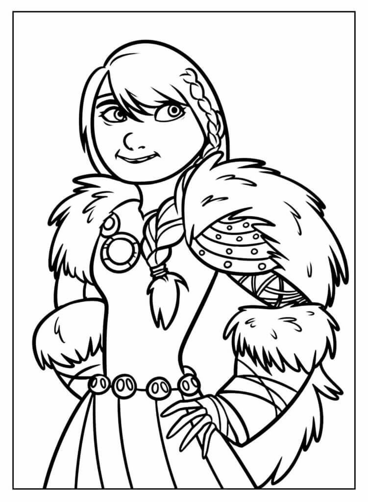 Desenho de Como Treinar o Seu Dragão para imprimir