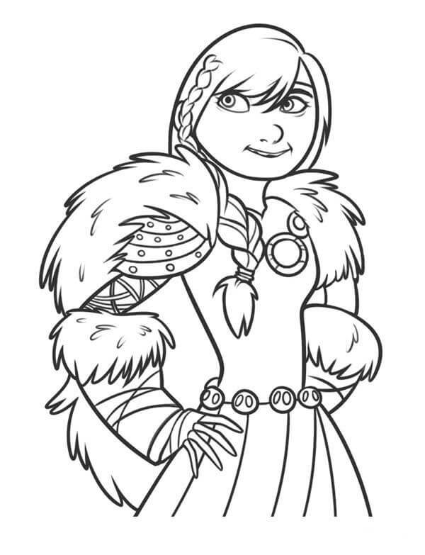 Desenho de Como Treinar o Seu Dragão para imprimir
