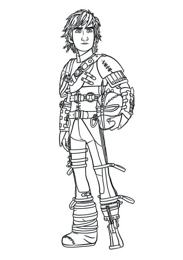 Desenho de Como Treinar o Seu Dragão para imprimir